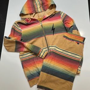 Aviator Nation Rainbow Stripe Kids Matching Set